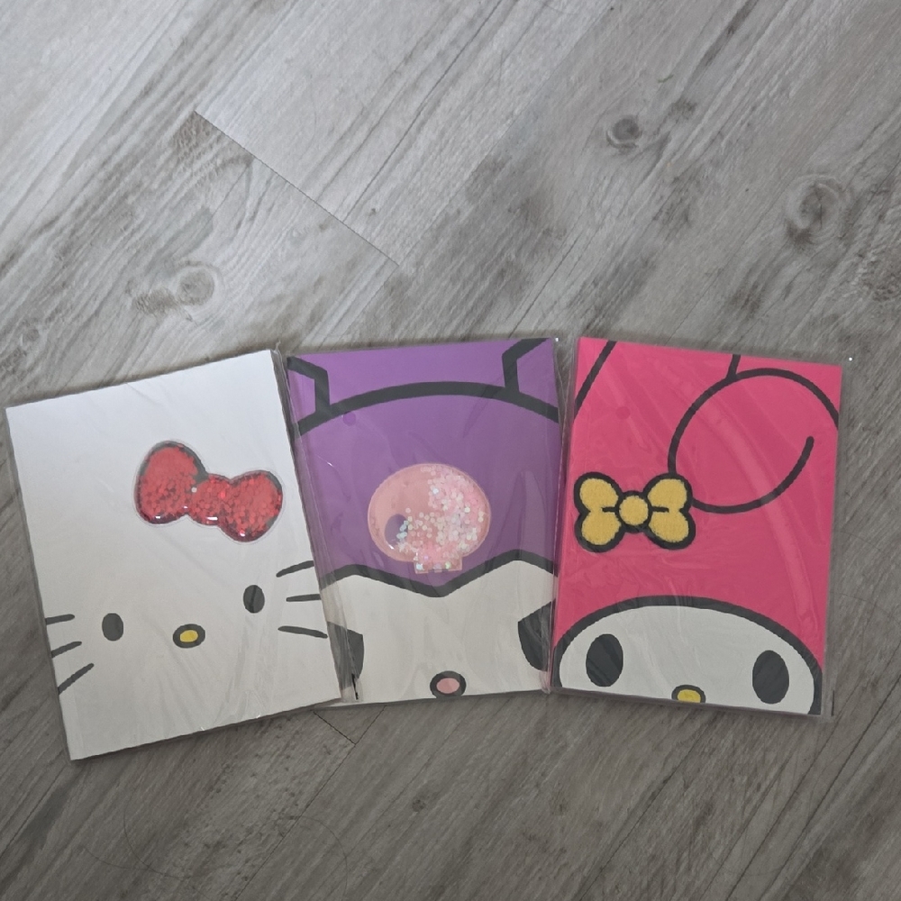 Sanrio Hello Kitty and Friends Notebooks - White, Purple, Pink
